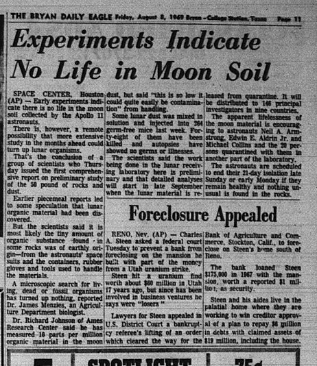 The Eagle Archives: August 8, 1969
